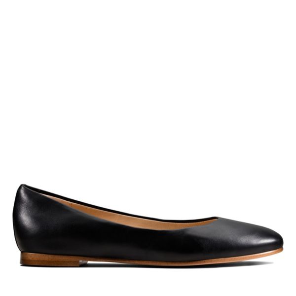 Clarks Womens Grace Piper Flat Shoes Black | CA-7685240